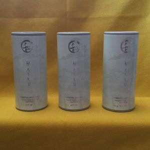 3 Avon Haiku shimmering Body powder