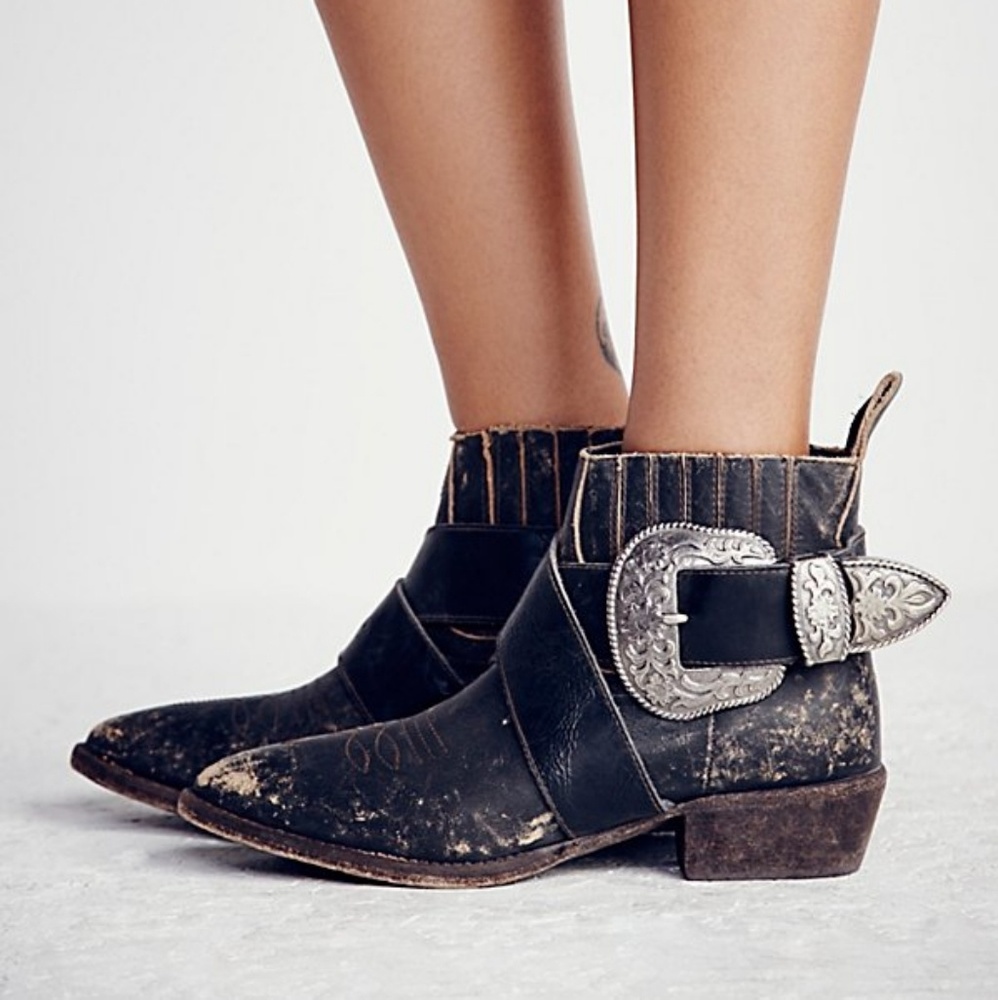 🚫SOLD🚫 Matisse Bitchin Biker Boots Free People - Picture 1 of 8