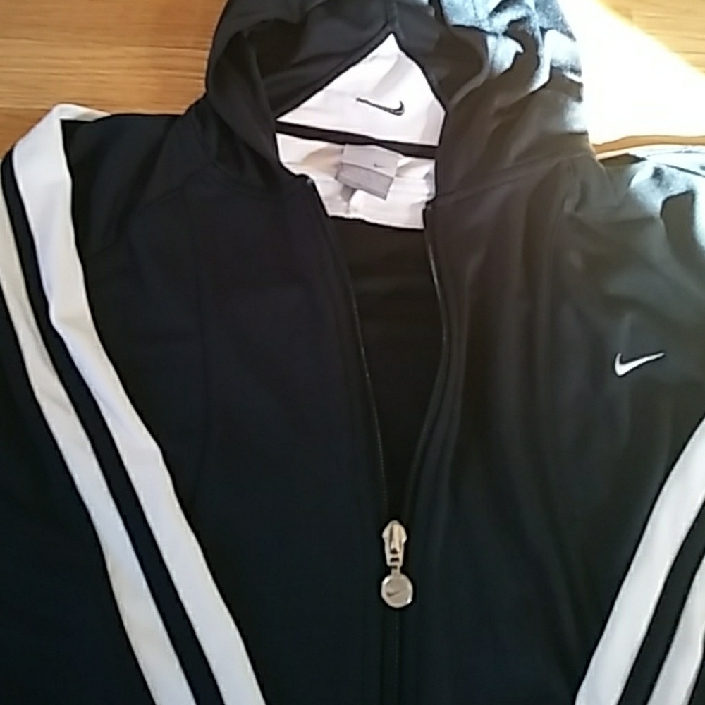 NIKE womens Performance Full Zip Hoodie Size XL