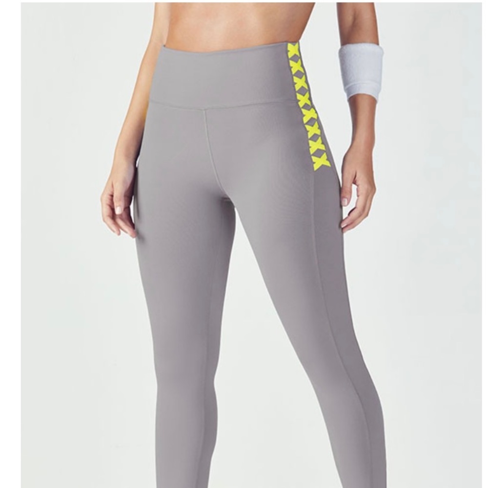 Fabletics high waisted lace up legging NWT!