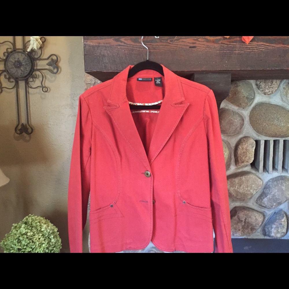 Autumn rust colored jean jacket!