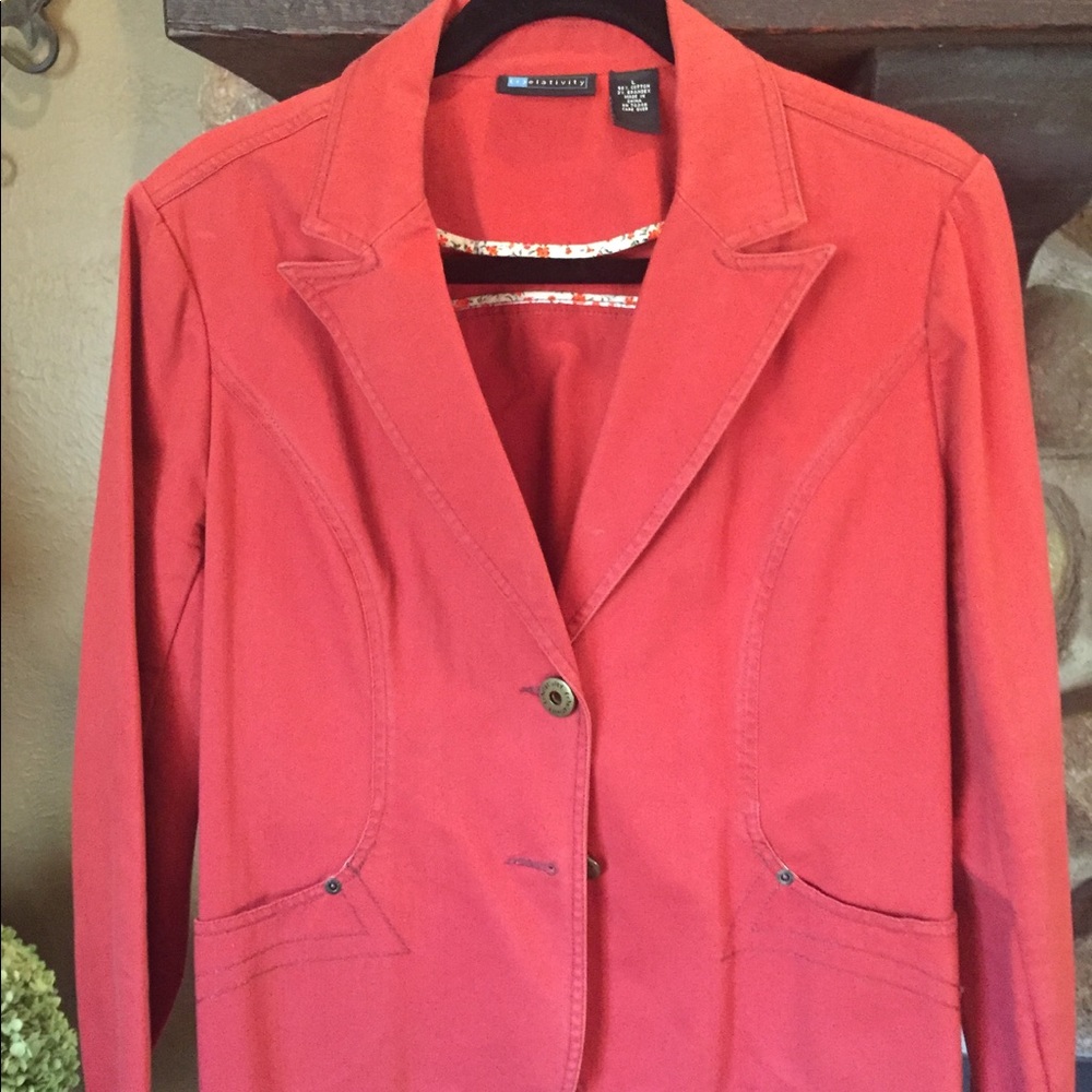 Autumn rust colored jean jacket! - Picture 5 of 5