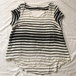 Black and white striped shirt