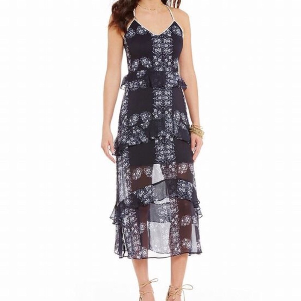 Gianni Bini Ruffle Maxi Dress - Picture 1 of 5