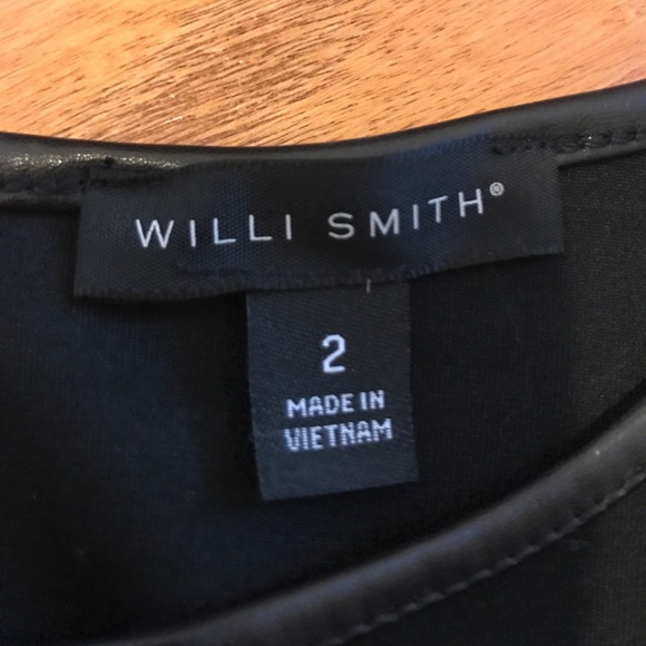 Willi Smith vegan leather peplum top - Picture 3 of 4