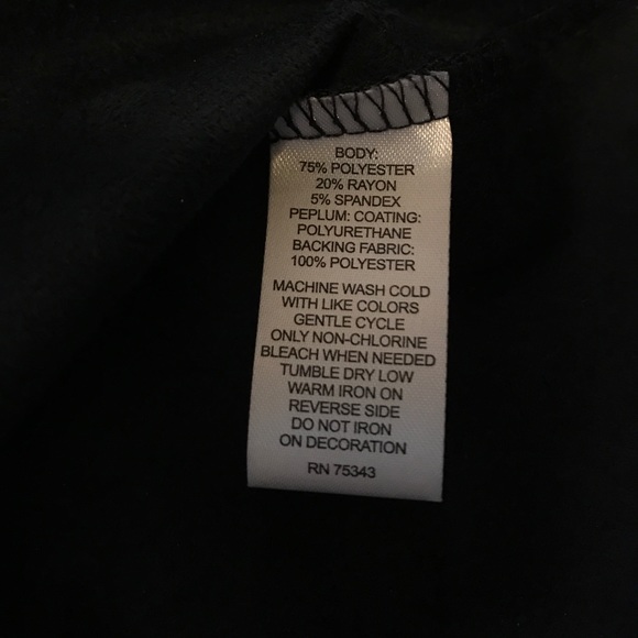 Willi Smith vegan leather peplum top - Picture 4 of 4