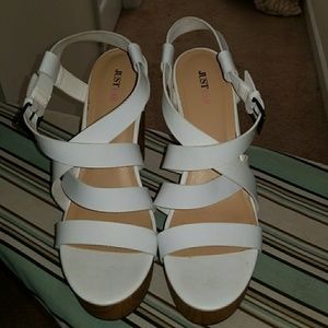 White Platform Sandals
