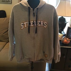Steelers Zip Up Sweatshirt with Hood