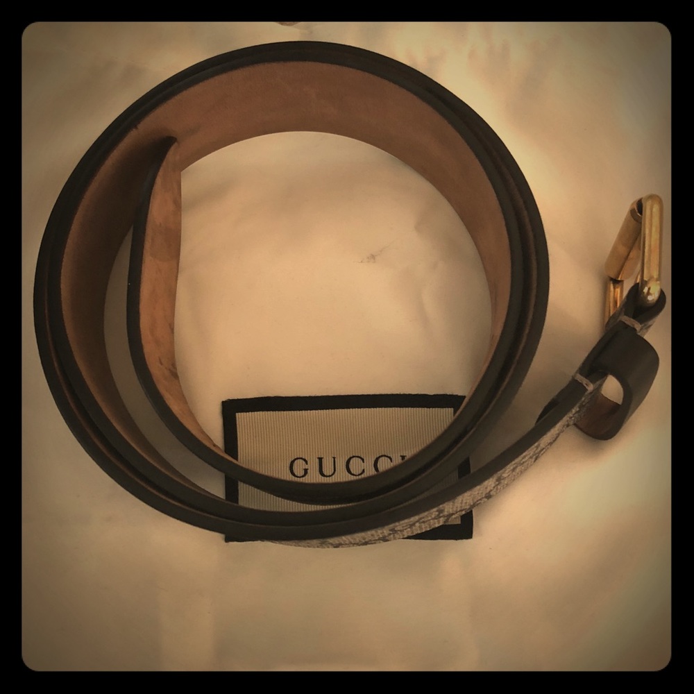 BRAND NEW GUCCI SNAKE MONOGRAM BELT