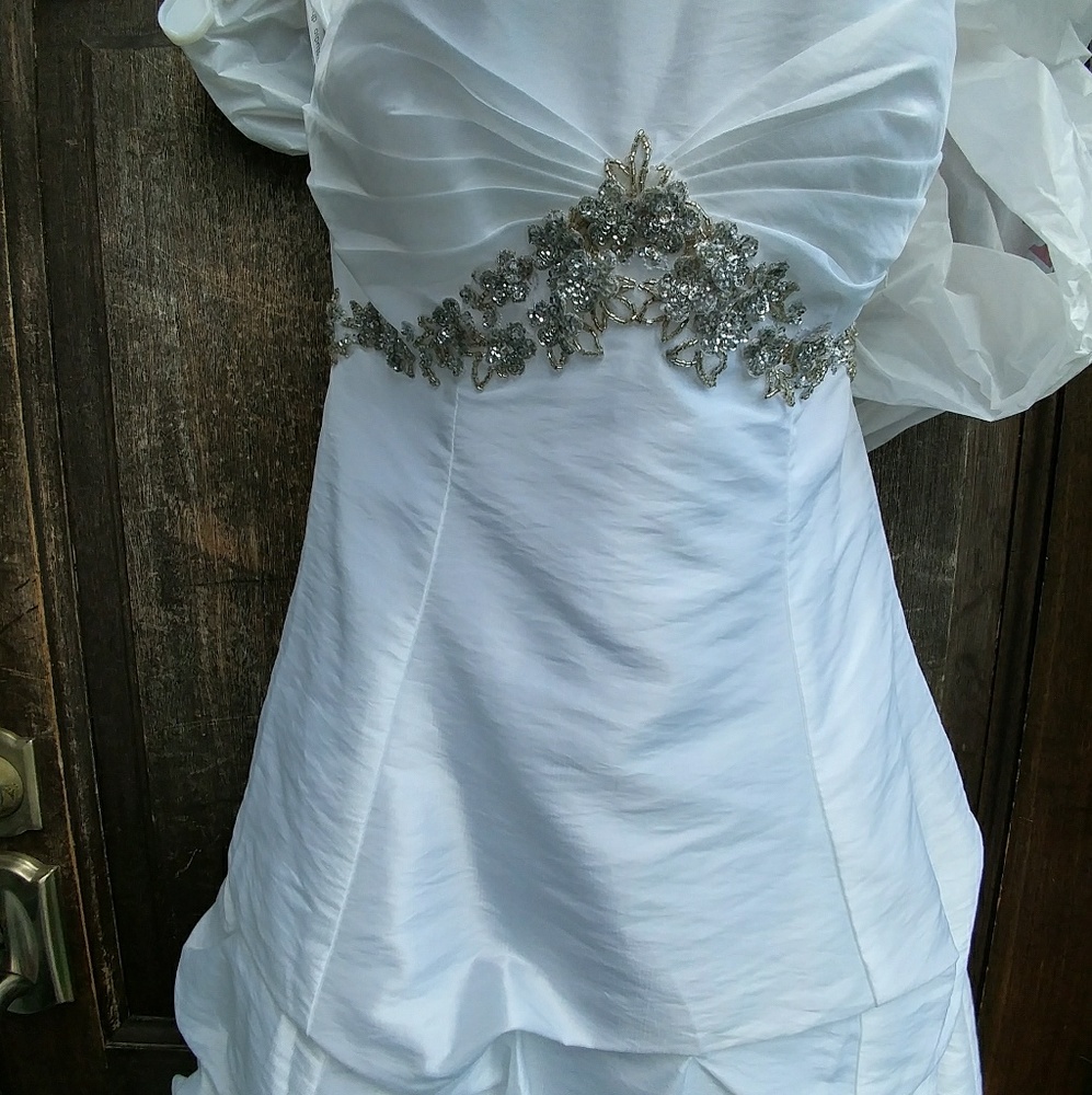 David's Bridal Short Wedding Dress