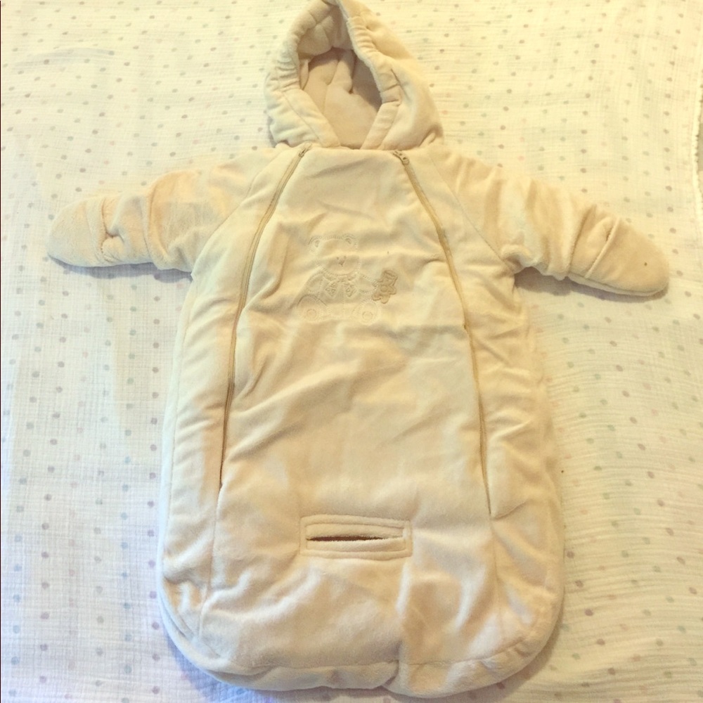 Super soft baby zip up one piece