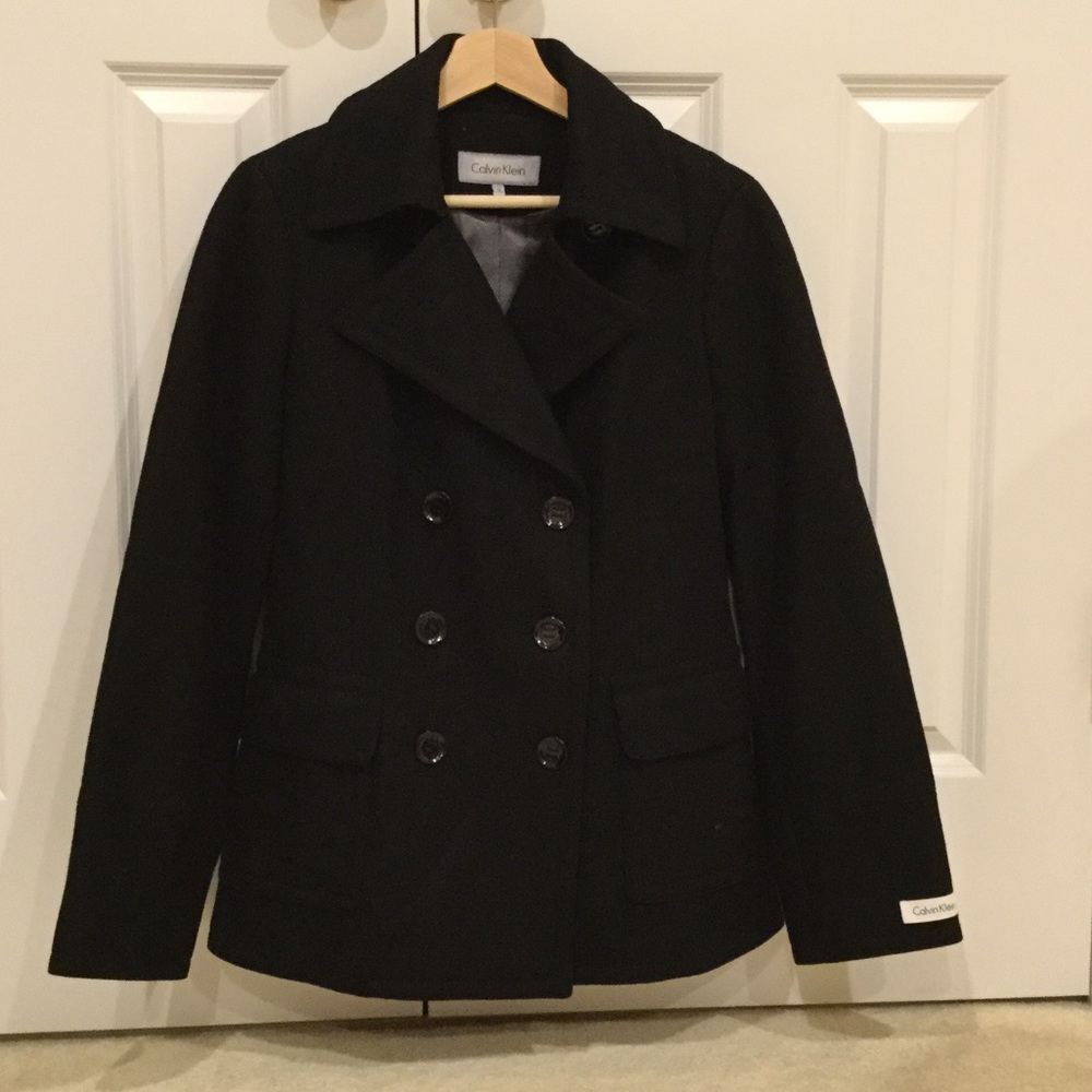 Calvin Klein wool pea coat