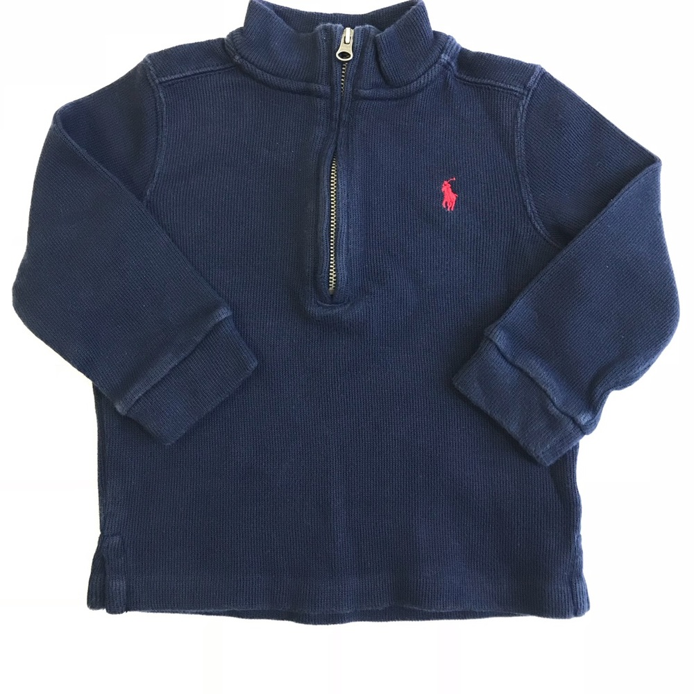 Ralph Lauren 100%Cotton Navy Blue Sweater 24 M