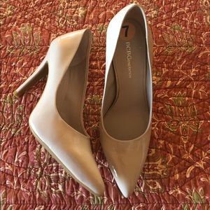 BCBG Nude Patent Leather 4” Pumps