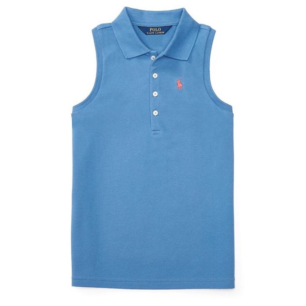Slim fit sleeveless Polo