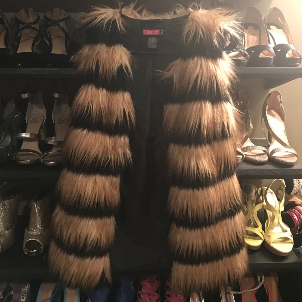 Faux Fur Vest Size S