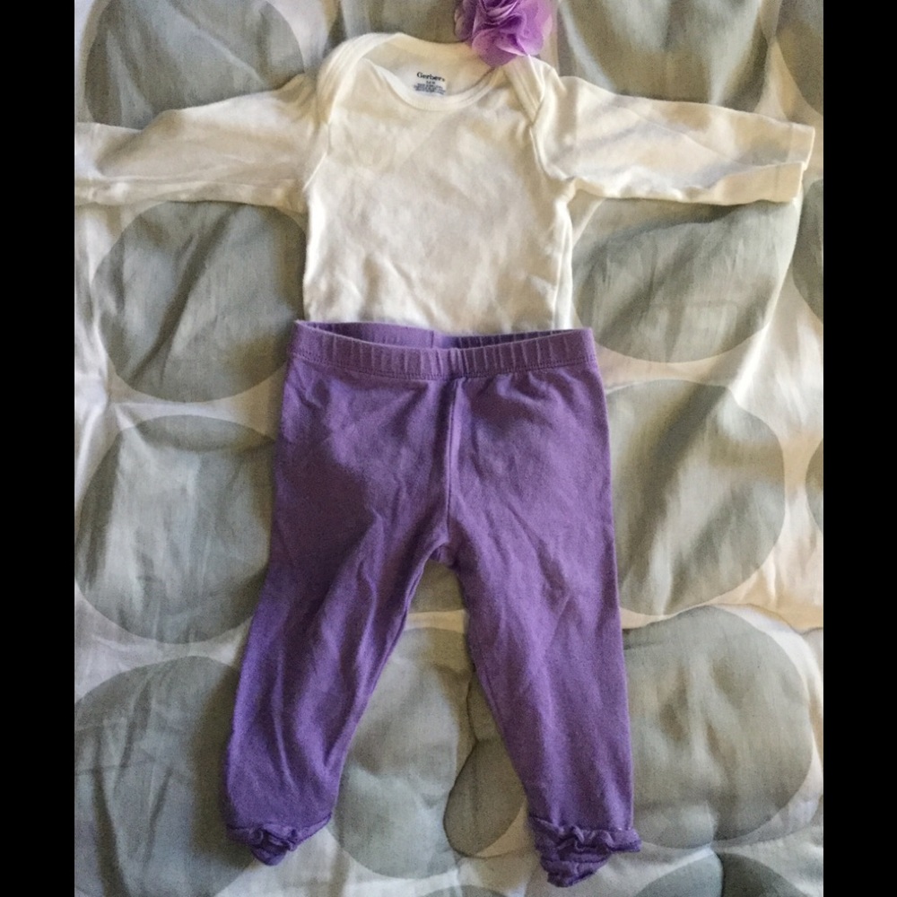 Purple baby girl pants 👖