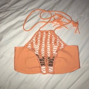 Acacia swimwear Panama top size xs in papaya