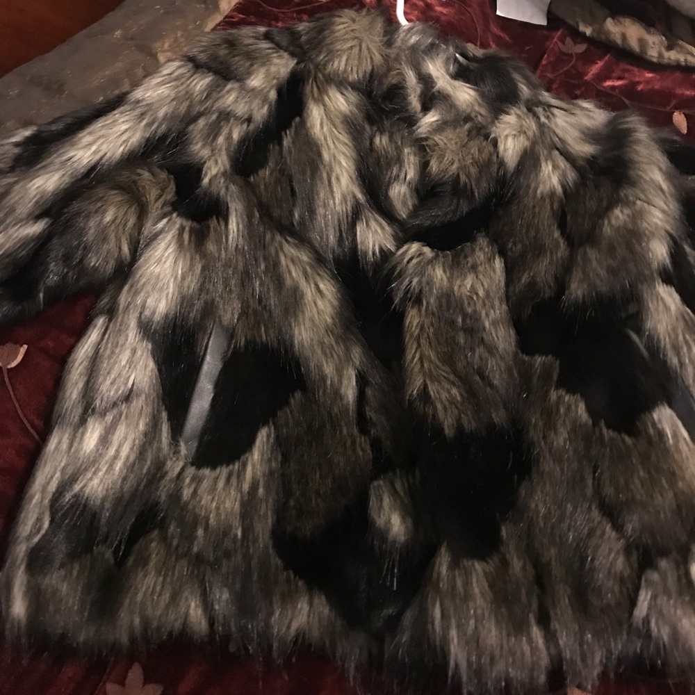 Faux fur jacket