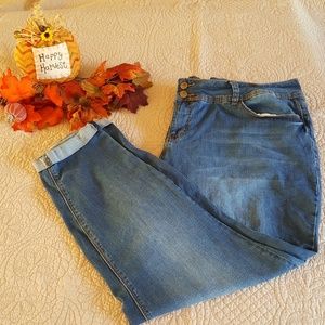 Royalty For Me Plus Size Cropped Jeans