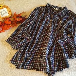 New Maurices Plus Size Plaid Button Up Shirt