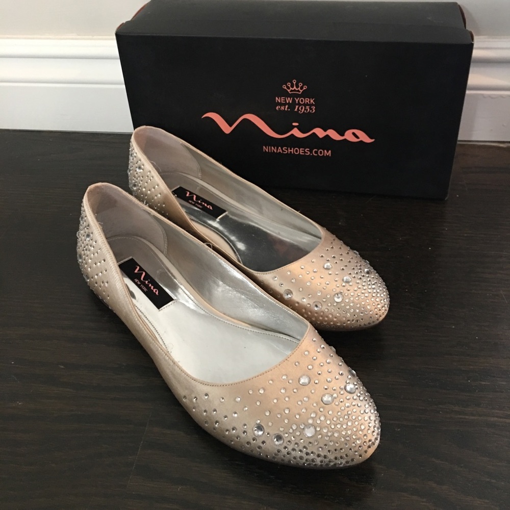 Nina Shoes crystal flats