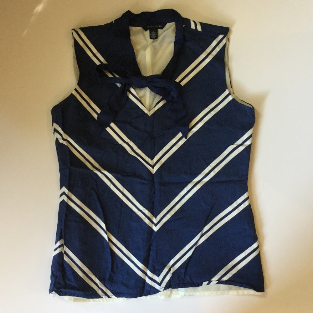 Tommy Hilfiger blue & white striped top