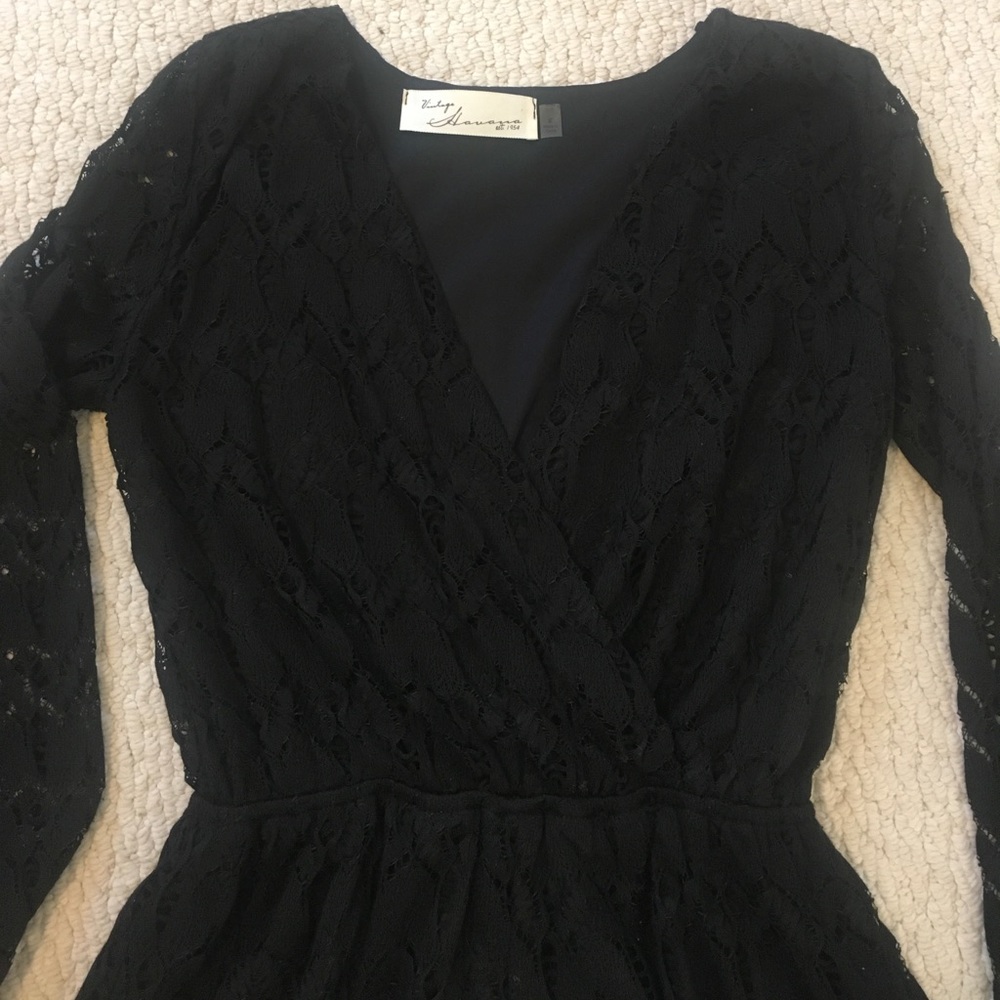 Vintage Havana lace romper. Small - Picture 3 of 7