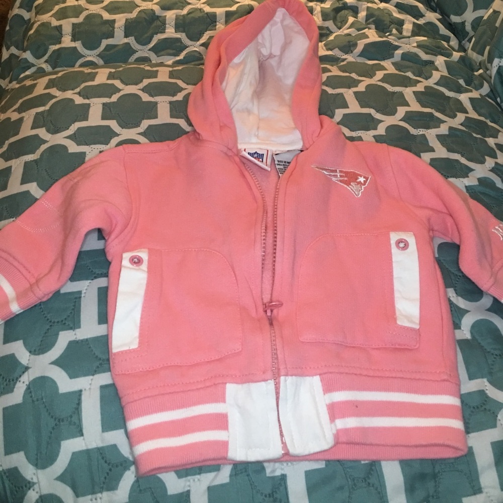 Pink Patriots Zipper Sweatshirt