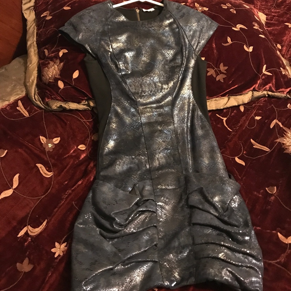 Leather dress