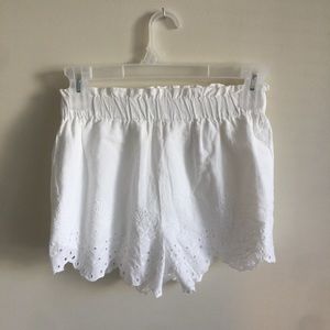 H&M White cotton shorts size 4