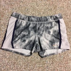 Tie Dye and Navy Blue Nike Spandex Shorts