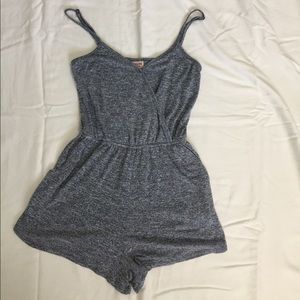 Heather blue romper