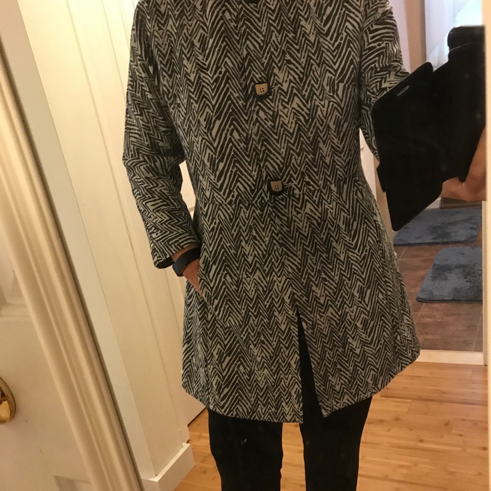 Cabi Ponte Knit Zig Zag Jacket size Large