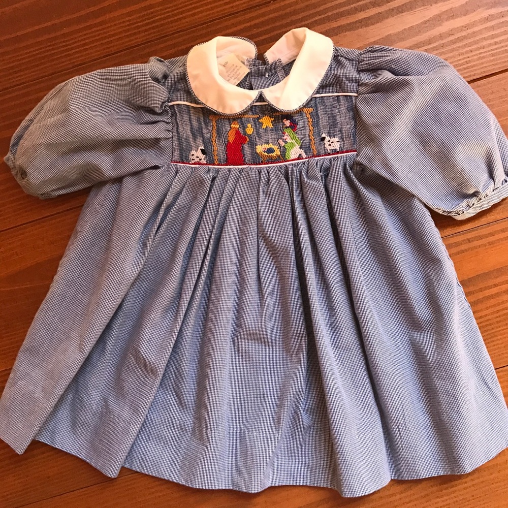 Sweet Christmas dress for baby , 6 months