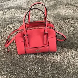 Medium pink cross body Guess purse