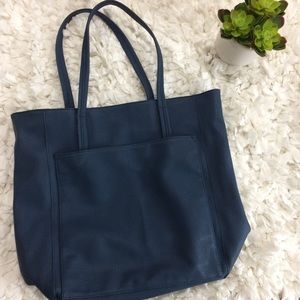 Merona large blue tote bag