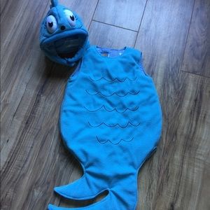 Pottery Barn Kids Dr Seuss blue fish costume
