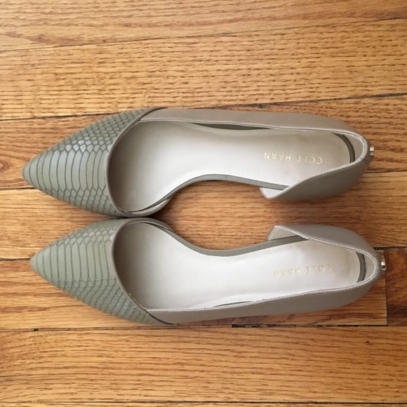 Cole Haan Shoes - Cole Haan Pointed Toe D’Orsay Skimmer Flats