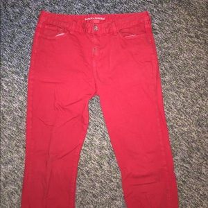 Men’s Red 31 Waist Banana Republic Skinny Jeans