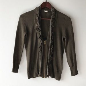 Sale! J. Crew zip up cardigan | small