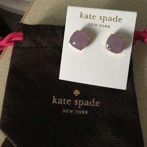 NWT Kate Spade Lavender Gumdrop Earrings