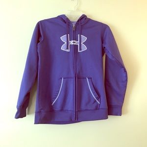 Under Armour purple logo hoodie