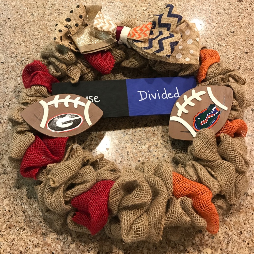 UGA/UF House Divided Wreath!