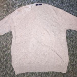 Men’s Cream J. Crew V-Neck Sweater