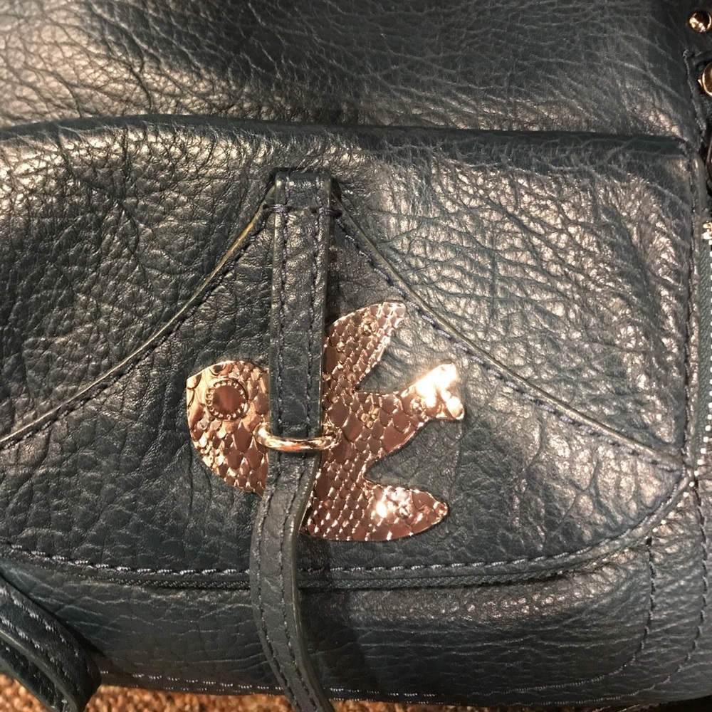 Marc Jacobs Petal to the Metal tote teal swallow