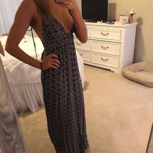 Blue print maxi dress!