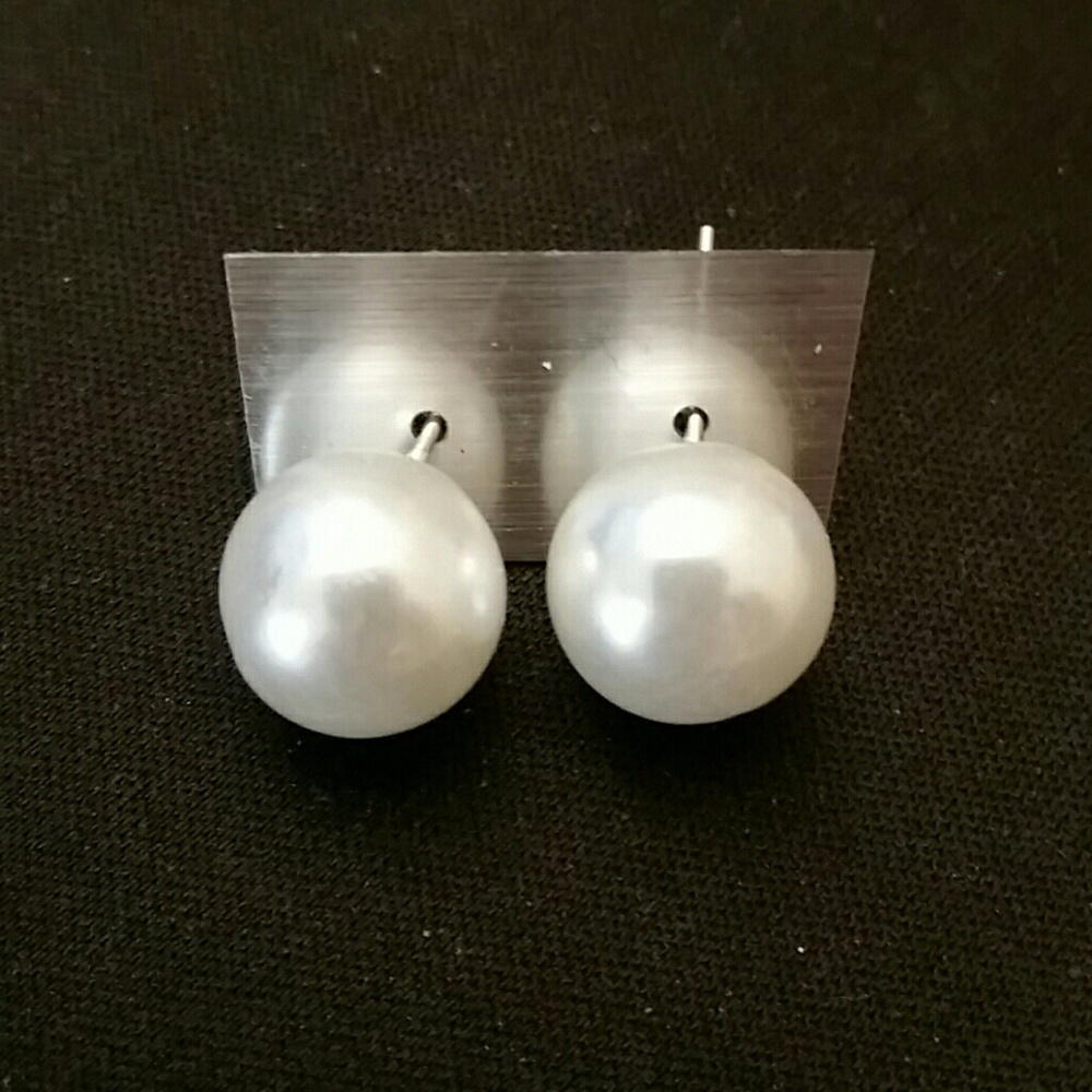 New Simulated Pearl Earrings
