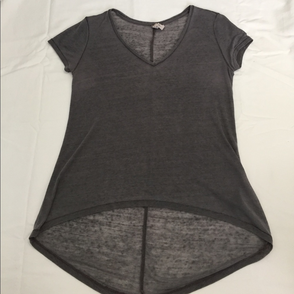 Grey lose v-neck