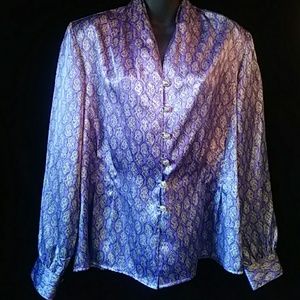 Notations purple print blouse - size 10 Notations purple print blouse - size 10